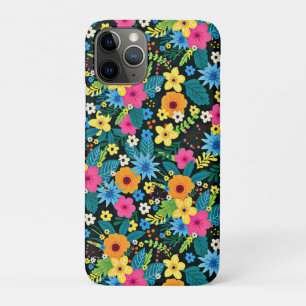 Vibrant Ditsy Flowers Floral Pattern-43785 iPhone 11 Pro Case