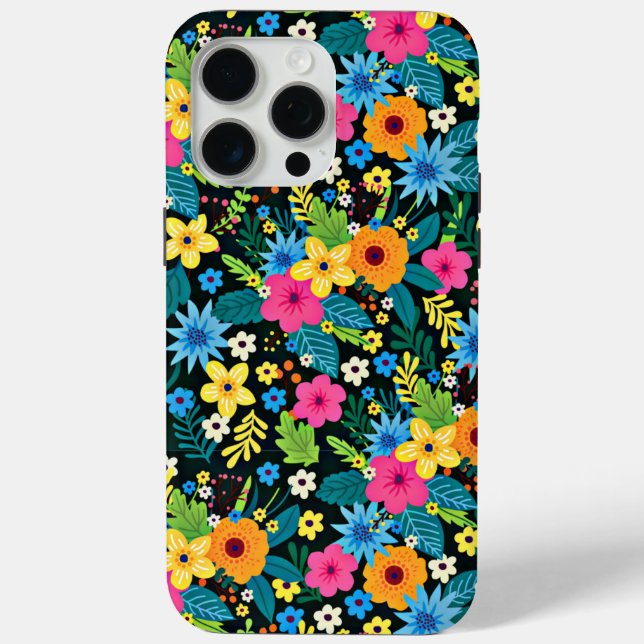 Vibrant Ditsy Flowers Floral Pattern-43785 Case-Mate iPhone Case (Back)