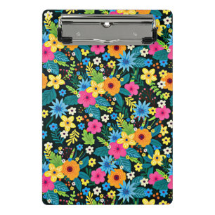 Vibrant Ditsy Flowers Floral Pattern-43785 Mini Clipboard