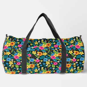 Vibrant Ditsy Flowers Floral Pattern Design-43785 Duffle Bag