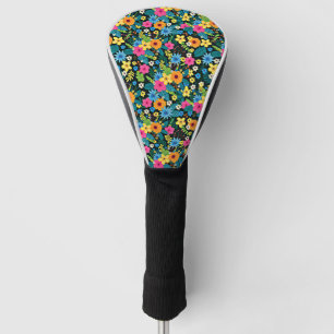 Vibrant Ditsy Flowers Floral Pattern Design-43785 Golf Head Cover