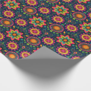 Vibrant Diwali Mandala Mirage Wrapping Paper