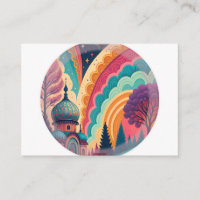 Vibrant Dome Fantasy Enclosure Card – Customisable