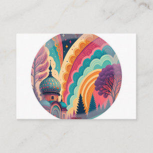 Vibrant Dome Fantasy Enclosure Card – Customisable