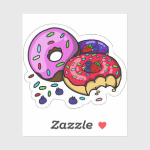 Vibrant Donut Sticker