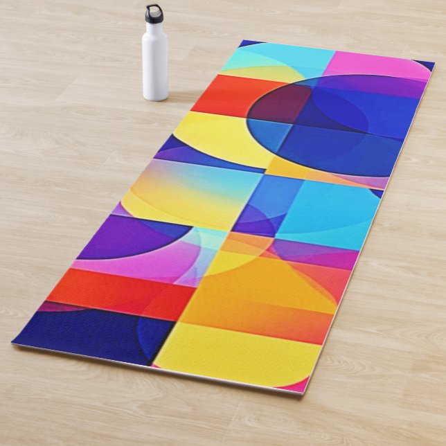 Vibrant Dot Energy Art Yoga Mat (In Situ)