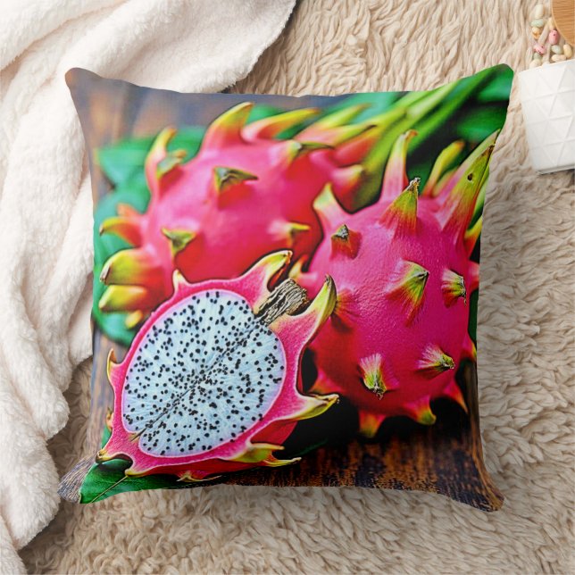 Vibrant Dragon Fruit Beauty Design Cushion (Blanket)