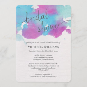 Vibrant Dreams Bridal Shower Invitation