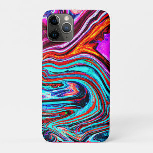 Vibrant Dynamic Hues Abstract Pattern iPhone 11 Pro Case