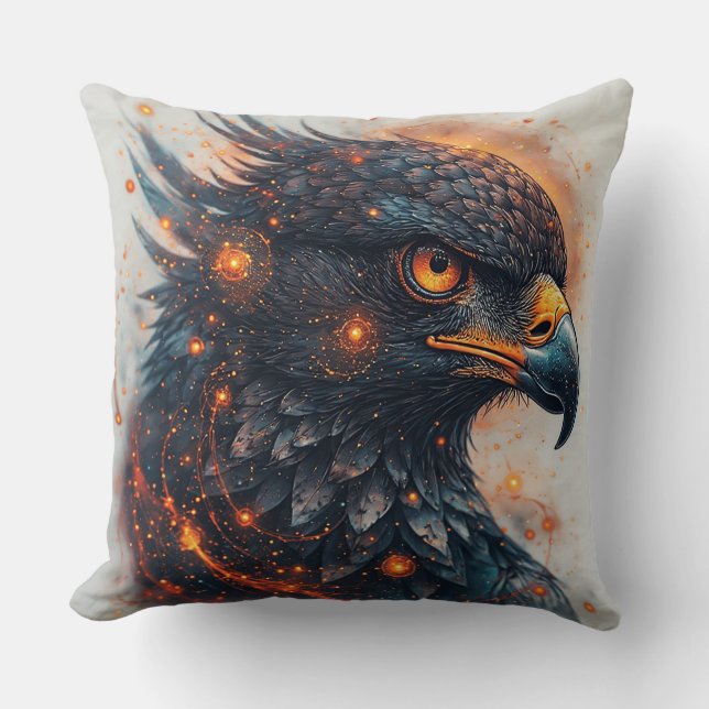 Vibrant Eagle Artwork Cushion (Front)