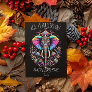 Vibrant Ele-Fete for Special Day Thank You Card