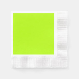 Vibrant Electric Lime Green Ready to Customise Napkin