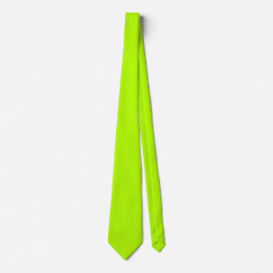 Vibrant Electric Lime Green Ready to Customise Tie