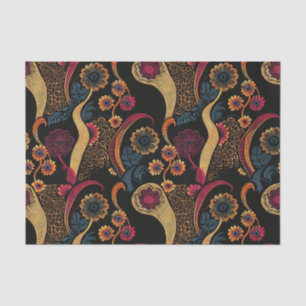 Vibrant Elegant African Pattern in Rich Hues Tissue Paper