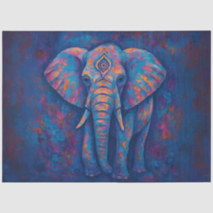Vibrant Elephant – Psychedelic Spirit Animal Tissue Paper