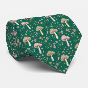 Vibrant Emerald Green Fungi Luxury Jewel Wedding Tie
