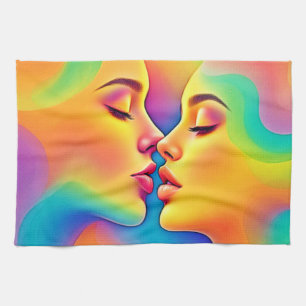 Vibrant Emotional Connection Tea Towel