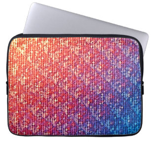 Vibrant Emotional Mosaic Sparkle Laptop Sleeve