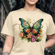 Vibrant Enchanted Butterfly & Floral Garden