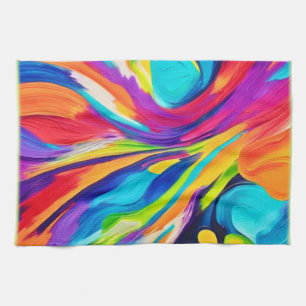 Vibrant Energy Explosion Tea Towel