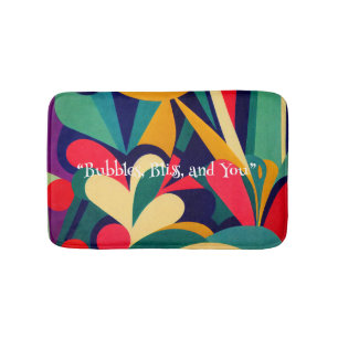 Vibrant Ethnic Abstract Memory Foam Bath Mat