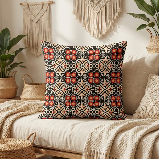 Vibrant Ethnic Arabesque Bohemian Mosaic Pattern Fabric (Creator Uploaded)