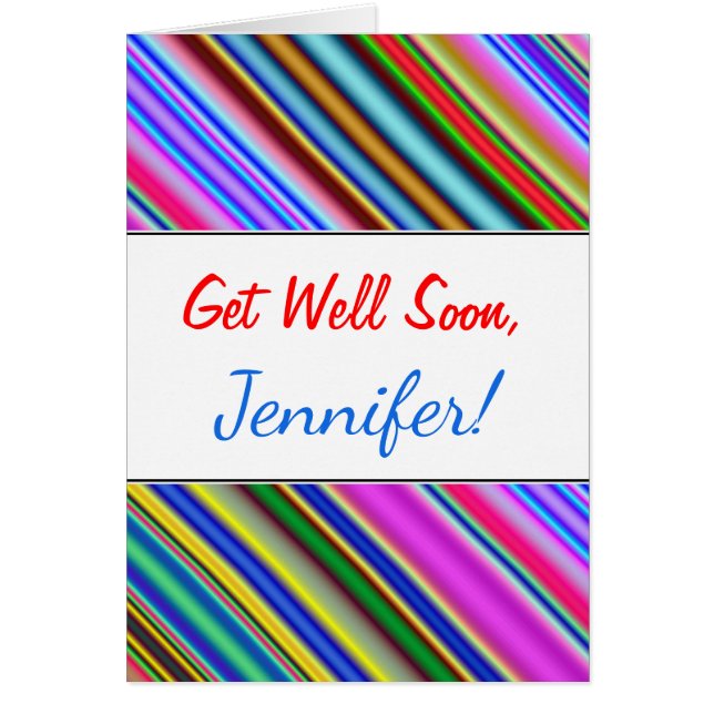 Vibrant & Eyecatching Multicolored Stripes Pattern (Front)