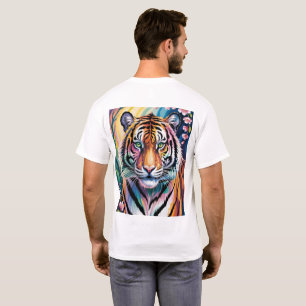 Vibrant Fantasy Tiger Portrait Exotic T-Shirt