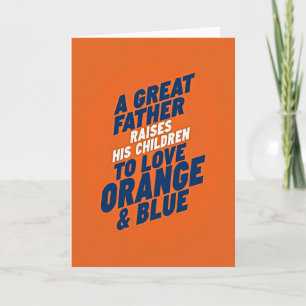 Vibrant Fathers Day Graphic Card