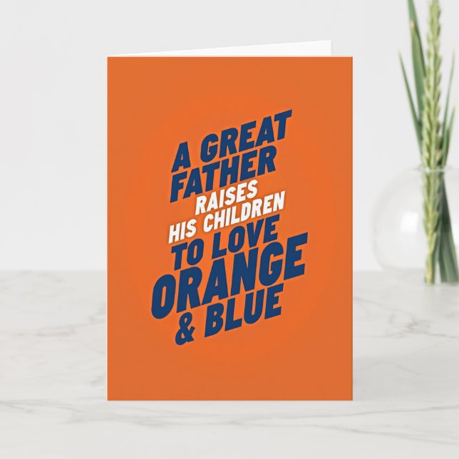 Vibrant Fathers Day Graphic Card (Front)
