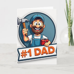 Vibrant Fathers Day Tool Card