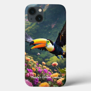 "Vibrant Feathers" iPhone 13 Case
