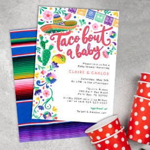 Vibrant Fiesta Taco Baby Shower Invitation