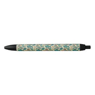 Vibrant Fish Pattern Colorful Blue Ink Pen