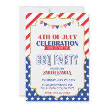 Vibrant Flag Design Independence Day Party 