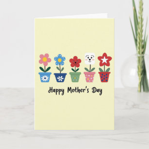 Vibrant Flora Mothers Day Card