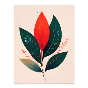 Vibrant Floral Abstract Art Print