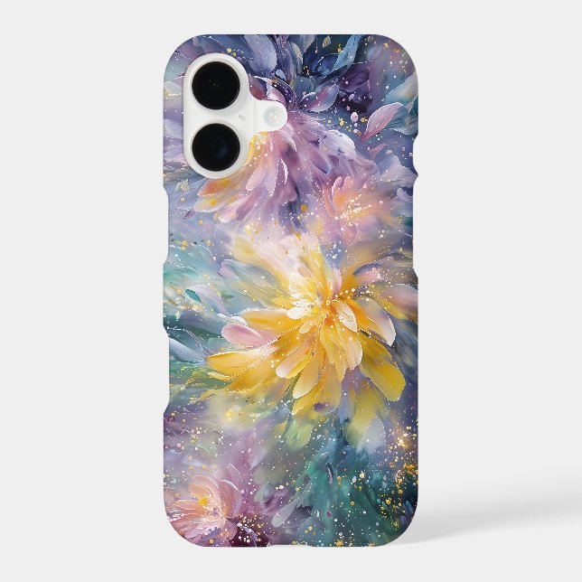 Vibrant Floral Abstract Painting with Explosion (Back)
