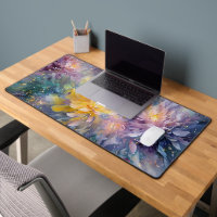 Vibrant Floral Abstract Painting with Explosion