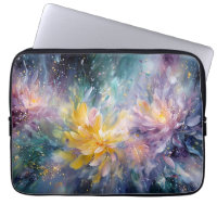 Vibrant Floral Abstract Painting with Explosion