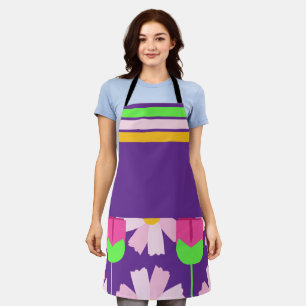 Vibrant Floral Apron - A Splash of Colour