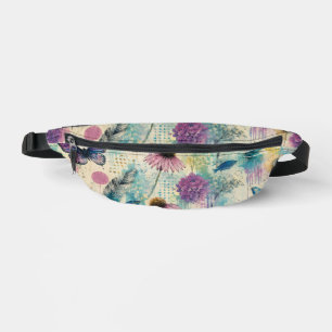 Vibrant Floral Aquatic Dream Bum Bags