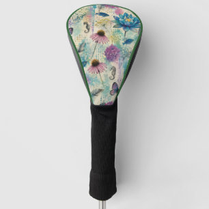 Vibrant Floral Aquatic Dream Golf Head Cover