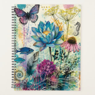 Vibrant Floral Aquatic Dream Planner