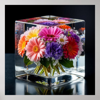 Vibrant Floral Arrangement Poster