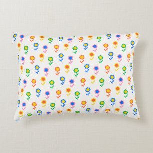 Vibrant Floral Design Decorative Cushion