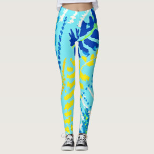 Vibrant Floral Design Leggings