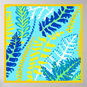 Vibrant Floral Design Poster