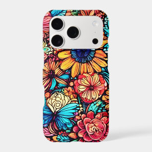 Vibrant Floral Doodle Explosion