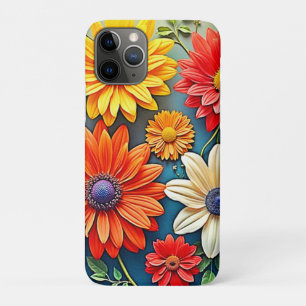 Vibrant Floral Fantasy Design iPhone 11 Pro Case